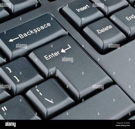 Keyboard enter key Stock Photo - Alamy