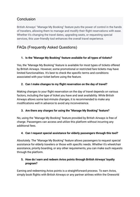 PPT - A Comprehensive Guide to British Airways' Manage My Flight ...