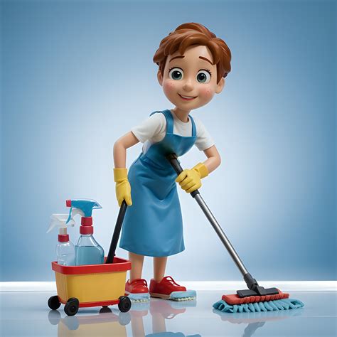 Free Images : service, housekeeping, cartoon character, cleaner, maid ...