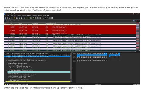 Wireshark ICMP Echo Request Analysis - Network Protocols 101 - Studocu