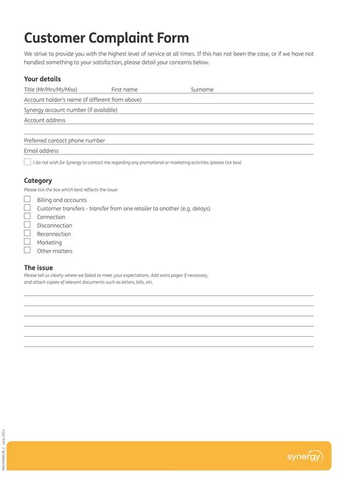 Complaints Policy Template