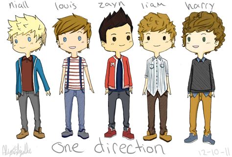 Image result for One Direction Cartoon Characters