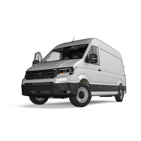 3D model Volkswagen Crafter Van 2024 White Color Rigged for Maya | 3D ...