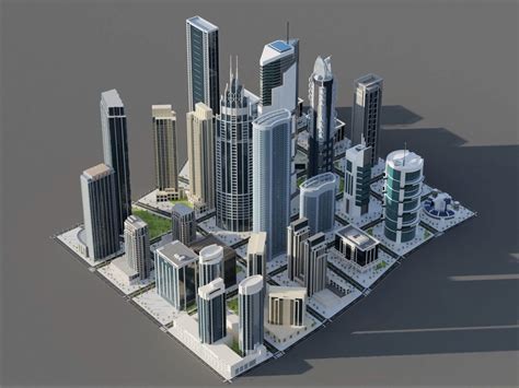Modern City 3D model | CGTrader