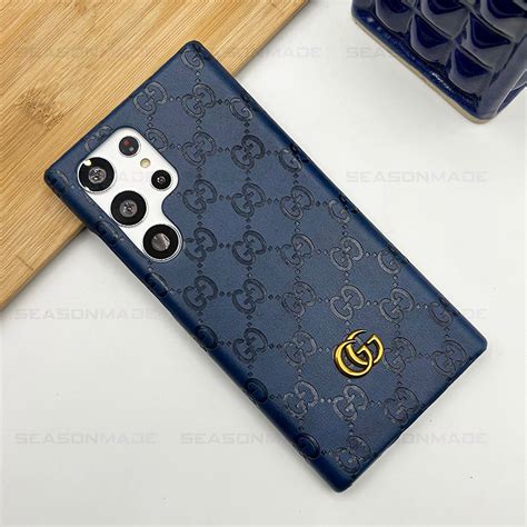 Samsung Galaxy S25 Ultra Luxury GG Fashion Leather Brand Case Cover ...