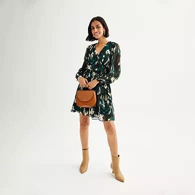 Women's Harper Rose Tie Die Long Sleeve Ruffle Flounce Mini Dress