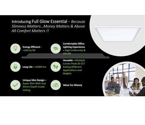 Led Panel Light - Philips Led Panel, 20w, RC360B Full Glow Essential ...