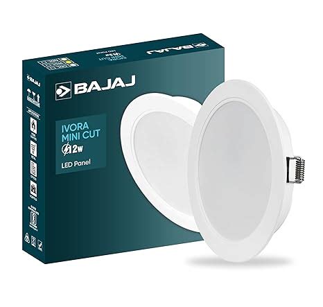 Bajaj Plastic Ivora 12W Recessed Down Light for Ceiling| False Ceiling ...