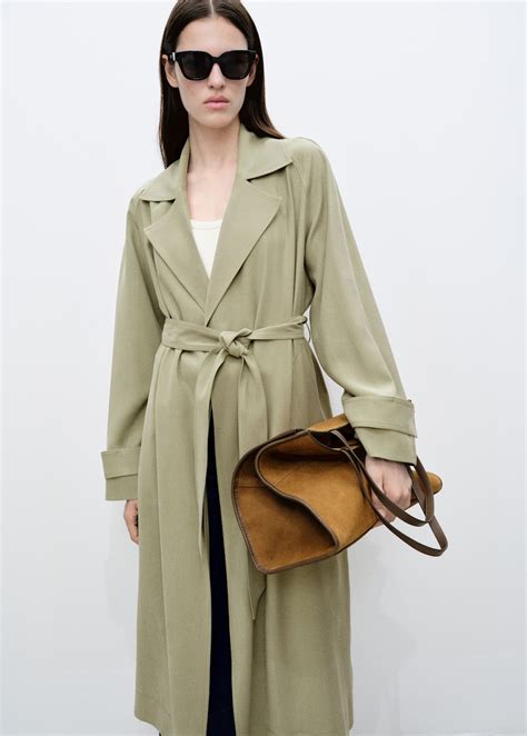 Soft trench coat with belt - Women | MANGO United Kingdom