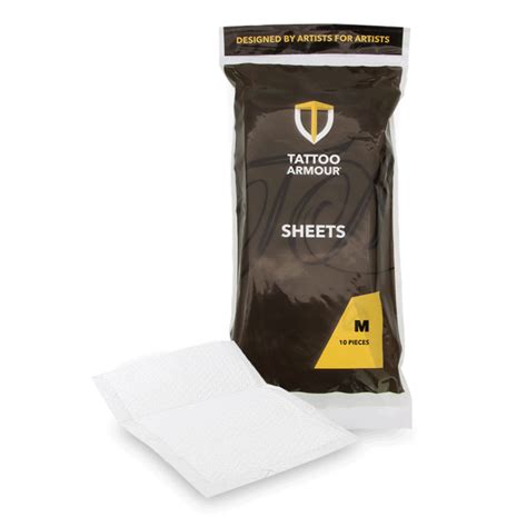 Tattoo Armour - Pads 23 cm x 33 cm 10 Stück/Pack, 13,29