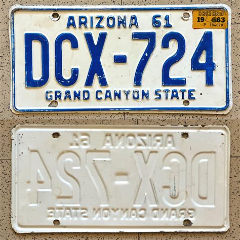 Vintage ARIZONA License Plates ALL ORIGINAL Antique Auto Tags - Etsy
