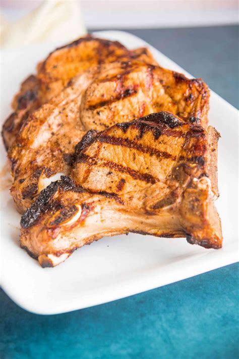 Simply Brined and Grilled Pork Chops