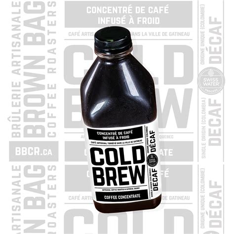 COLD BREW DECAF - decaffeinated coffee concentrate – Brown Bag Coffee ...