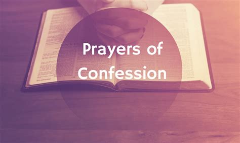 Prayers of Confession List of Topics – The Pastor's Workshop