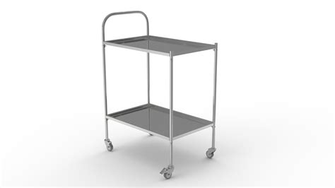 Surgical Instrument Trolley with Wheels 3D model | 3D Molier International