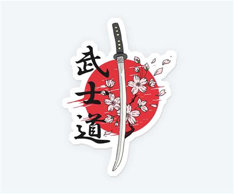Katana Sakura Magnetic Sticker – Stickkar.in