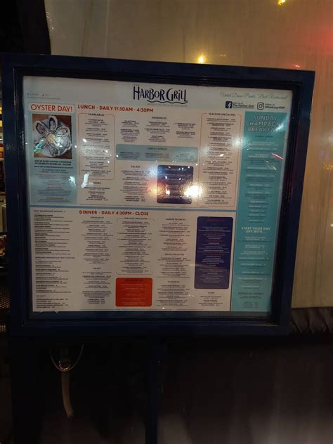 Menu at Harbor Grill Restaurant at Dana Point, Dana Point