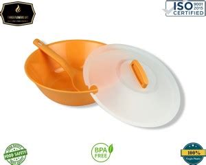 Three flower LRT Plastic Serving Bowl LA CARTE COOK AND SERVE MICROWAVE ...