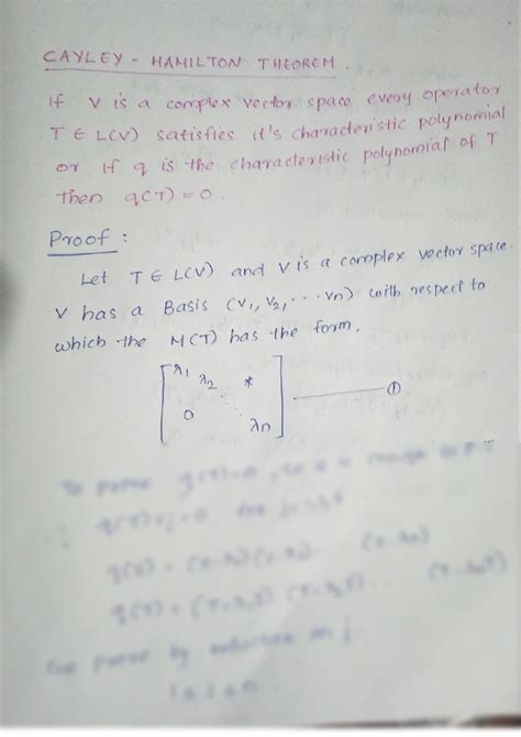 Image result for Cayley-Hamilton Theorem Applications