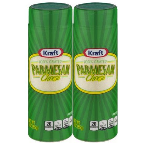 Amazon.com: Kraft Grated Parmesan Cheese, 3 Oz (Pack of 2) : Grocery ...