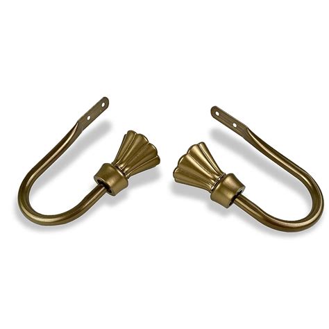 Hart & Harlow Nicole 5.75-in Antique Gold Curtain Holdbacks L-5717-034 ...