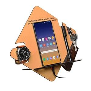 MD Proelectra Wooden Motivational 7 in 1 Desk Organizer with Mobile ...