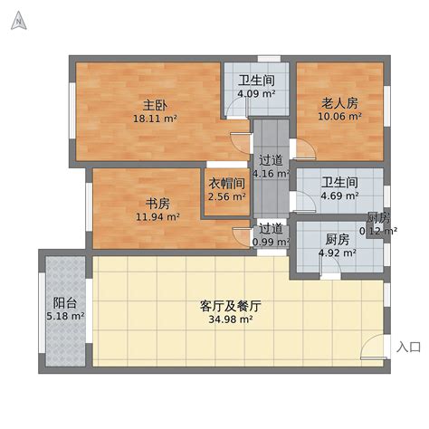3室2厅2卫|136.00m2_象山楼盘户型图 - 融360