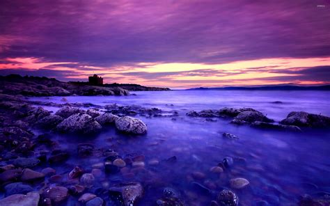 Purple Beach Sunset Wallpapers - Top Free Purple Beach Sunset ...