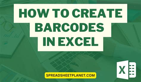 Image result for Creating Barcodes in Excel