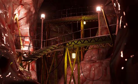 ArtStation - Construction within the Mystery Flesh Pit National Park