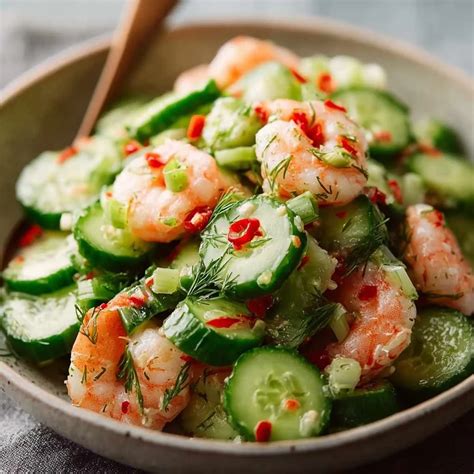 Cucumber Shrimp Salad