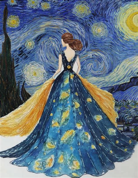 🌌 A celestial masterpiece! Inspired by Van Gogh's "Starry Night," this ...