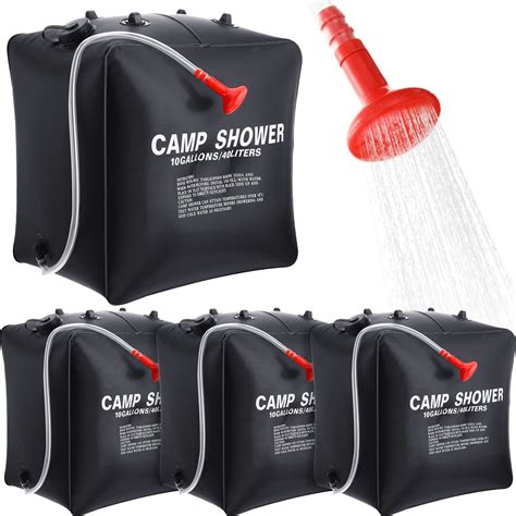 Retisee 2 Pcs 10 Gallons/ 40L Solar Camping Showers with Hot Water ...
