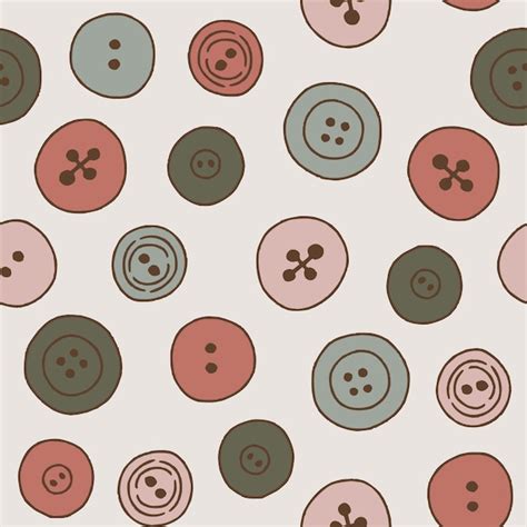 Bunch of buttons seamless pattern vector illustration design | Premium ...