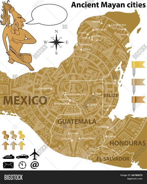 Image result for Maya Cities Map