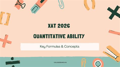 XAT 2026 Quantitative Ability Strategy: Key Formulas & Concepts