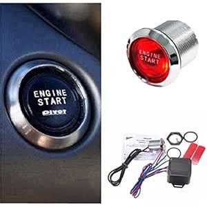 ELUTO Ignition Switch,LED Auto Engine Starter Push Button Ignition ...
