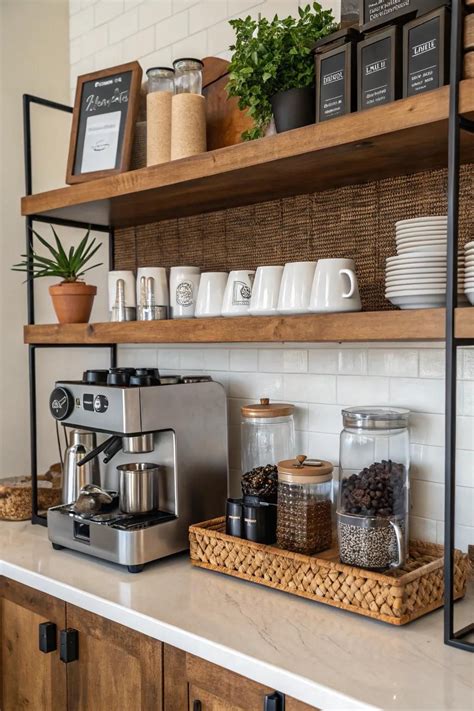 17+ Inspiring Countertop Coffee Station Ideas | Coffee bar home, Home ...