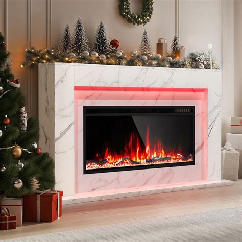 Amazon.com: 60 Inch Electric Fireplace with Mantel, Replaceable 42 ...