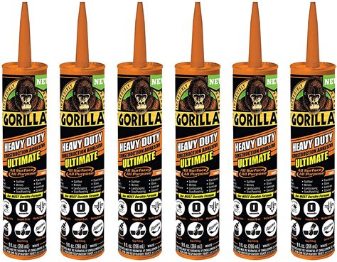 Gorilla Heavy Duty Ultimate Construction Adhesive, 9 ounce Cartridge ...
