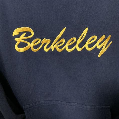 Vintage 90s Cal UC Berkeley Embroidered Hoodie... | Depop