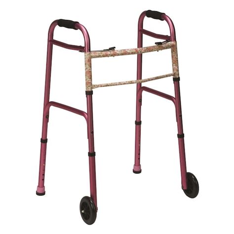 DMI DMI Lightweight Aluminum Folding Walker with Easy Two Button ...