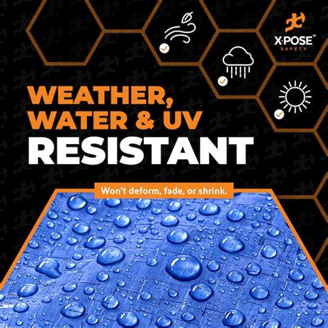 XPOSE SAFETY 9-ft x 12-ft Blue Water resistant Commercial Polyethylene ...