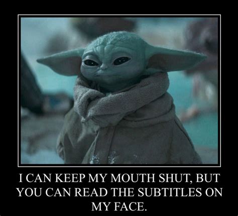 Pin by Stacey Herpel on Baby Yoda | Funny posters, Yoda funny, Funny ...