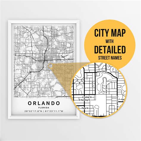 Mapa Imprimible Del Código Postal De Orlando Mapa Interactivo De