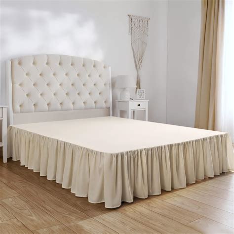 Amazon.com: Mellanni Bed Skirt Queen Size - Bed Skirting - 15" Tailored ...