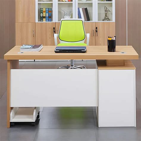 Computer Table with Cabinet 的图像结果