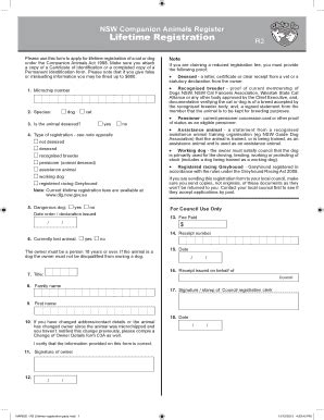 2018-2026 AU NSW Lifetime Registration Form R2 Fill Online, Printable ...