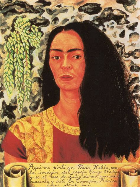 Buy Frida Kahlo- Self Portrait With Hair Down - Canvas OR Print Wall ...