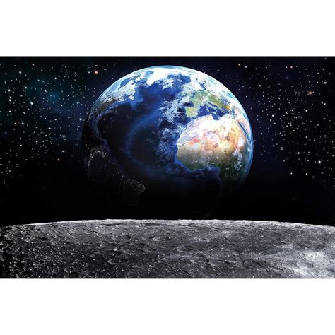 View Moon To Earth Xxl Mural The Window To The Earth Poster 55 Inch X ...